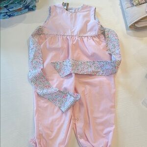 Pink Floral Baby Romper